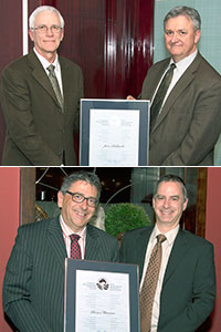 Jean Robitaille et Pierre Manseau recoivent des prix nationaux