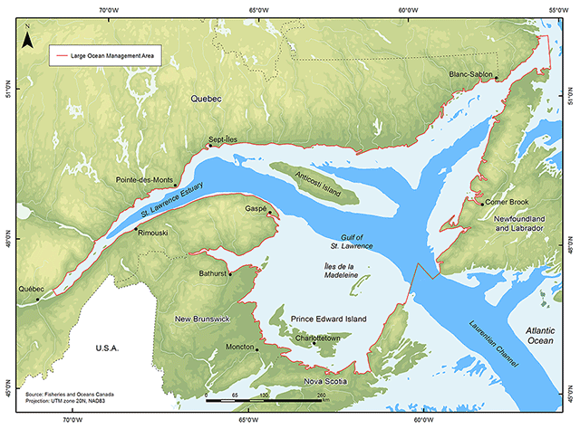 Estuary and the Gulf of St. Lawrence